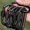 6pcs Carabiner Clips Set Durable Spring Snap Hooks For Outdoor Everyday Use 1