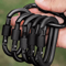 6pcs Carabiner Clips Set Durable Spring Snap Hooks For Outdoor Everyday Use 1