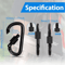 6pcs Carabiner Clips Set Durable Spring Snap Hooks For Outdoor Everyday Use 5