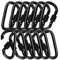 6pcs Carabiner Clips Set Durable Spring Snap Hooks For Outdoor Everyday Use 6