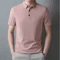Mens Waffle Polo Shirt Short Sleeve Textured Casual Summer Top 2