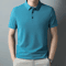 Mens Waffle Polo Shirt Short Sleeve Textured Casual Summer Top 5