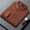 Mens Long Sleeve Polo Shirt Business Casual Breathable Solid Color Essential 8