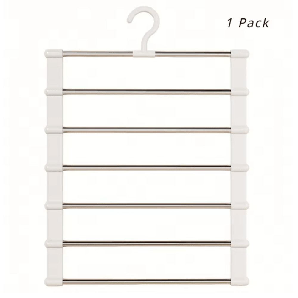 Foldable Pants Hanger Stainless Steel SpaceSaving Closet Organizer 1