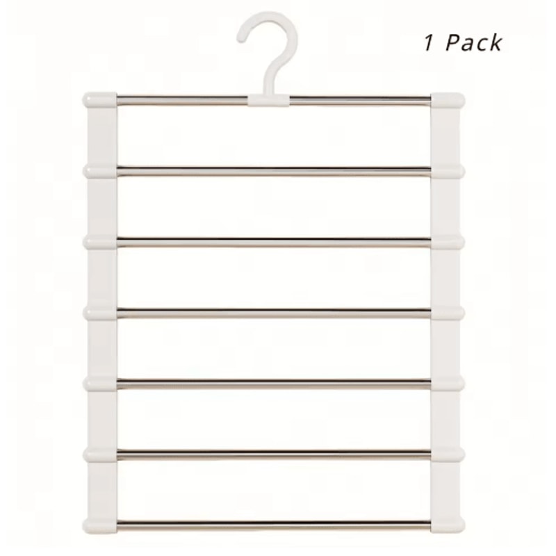 Foldable Pants Hanger Stainless Steel SpaceSaving Closet Organizer 1