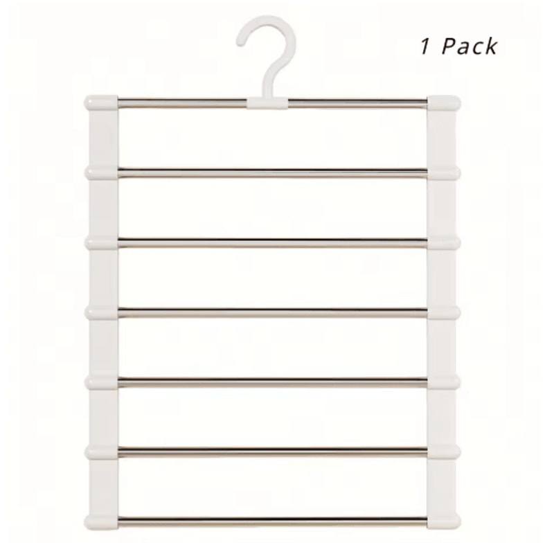 Foldable Pants Hanger Stainless Steel SpaceSaving Closet Organizer 5