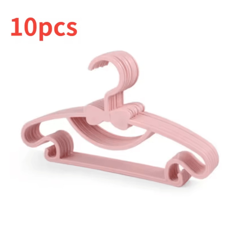 Kids Clothes Hangers Set 10pcs Windproof Baby Childrens Plastic Hangers 0