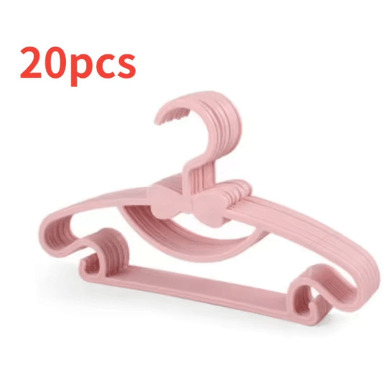 Kids Clothes Hangers Set 10pcs Windproof Baby Childrens Plastic Hangers 3