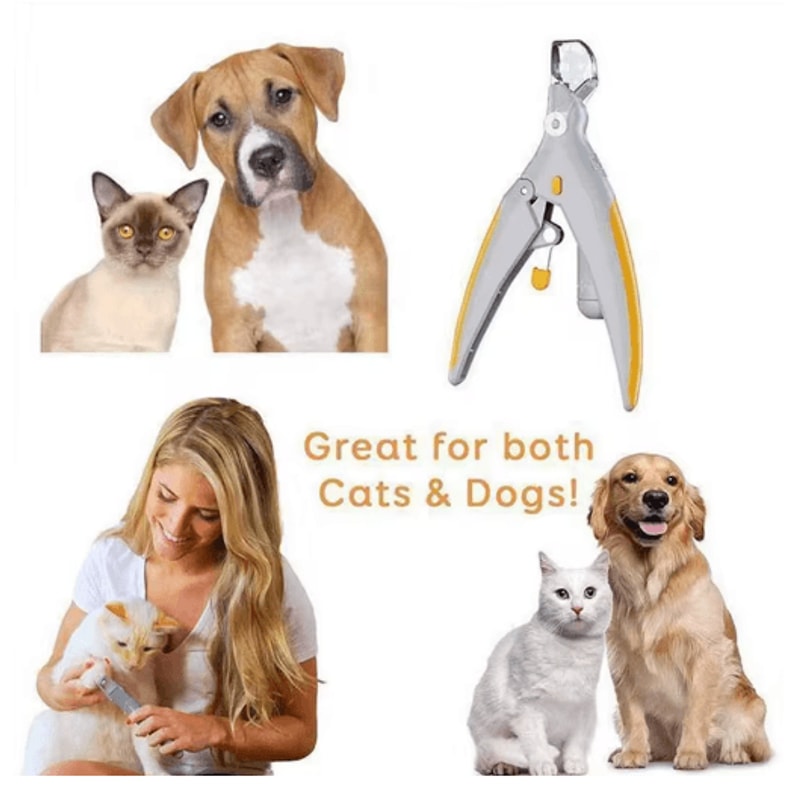 LED Pet Nail Clipper Safe Precise Grooming Tool For Dogs Cats 6