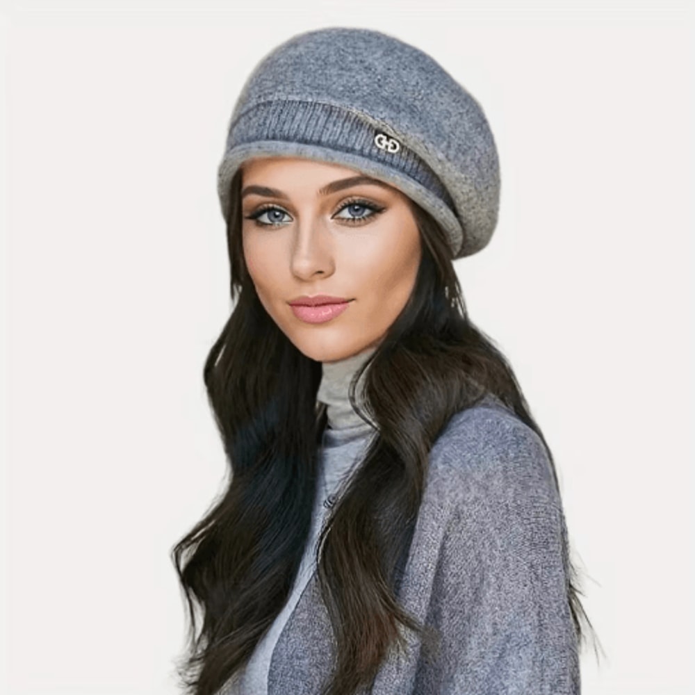 Women Knitted Beanie Soft Stretchy Winter Wool Hat For Everyday Comfort 7