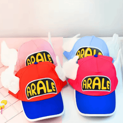 cartoon angel wing baseball cap – adjustable unisex outdoor sun hat
