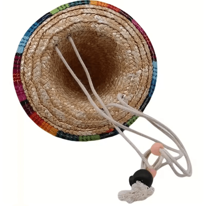 Pet Summer Sun Hat Adjustable Breathable Cat Dog Fashion Hat 3