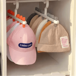 hat & scarf organizer hanger – multi-purpose closet storage rack
