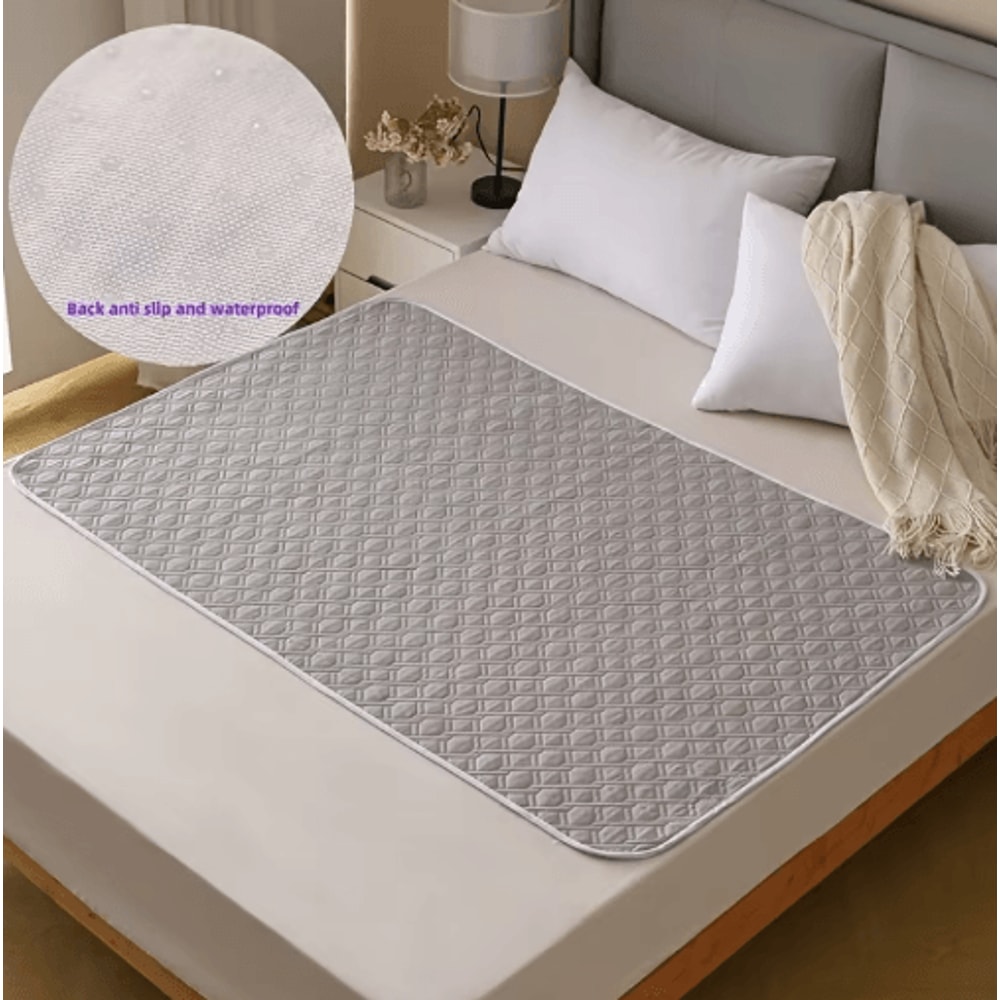 Washable Waterproof Bed Pad Reusable Mattress Protector For Comfort Care 4
