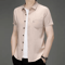 Mens WrinkleFree Printed Shirt Short Sleeve Business Casual NoIron Top 5