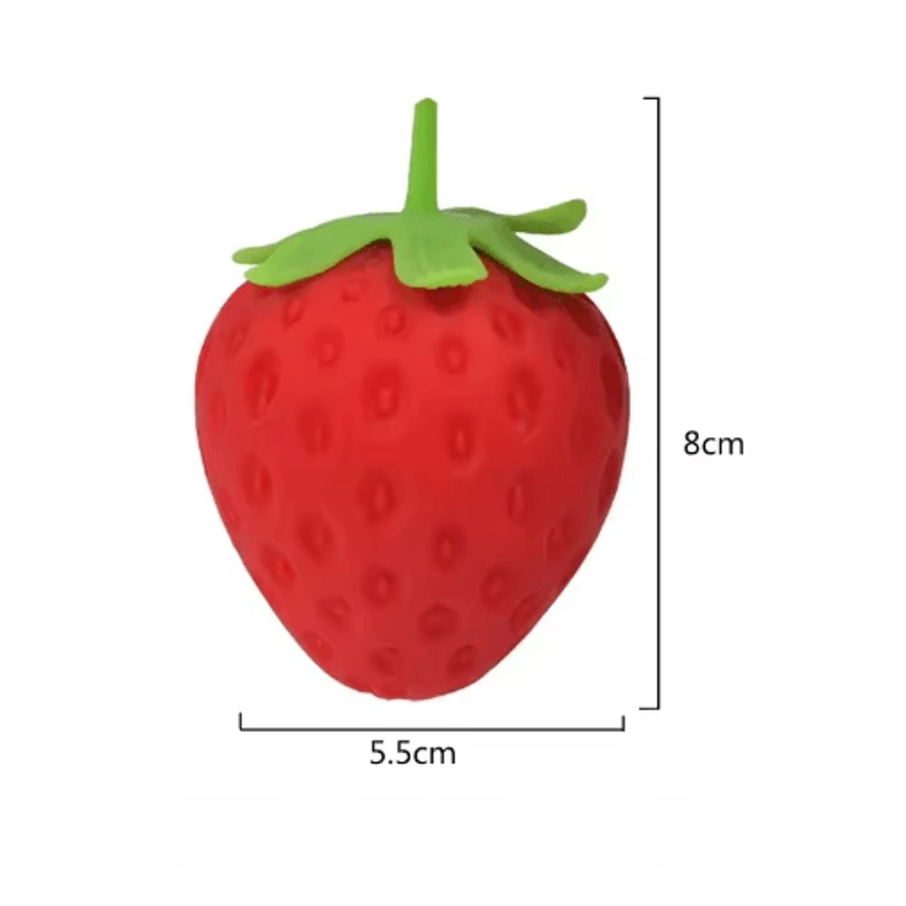 Strawberry Squishy Stress Ball Soft Sensory Squeeze Toy For Kids Adults 1