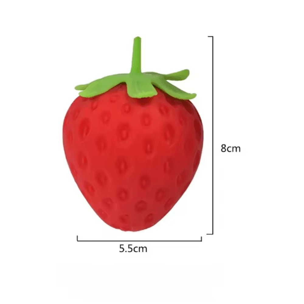 Strawberry Squishy Stress Ball Soft Sensory Squeeze Toy For Kids Adults 3