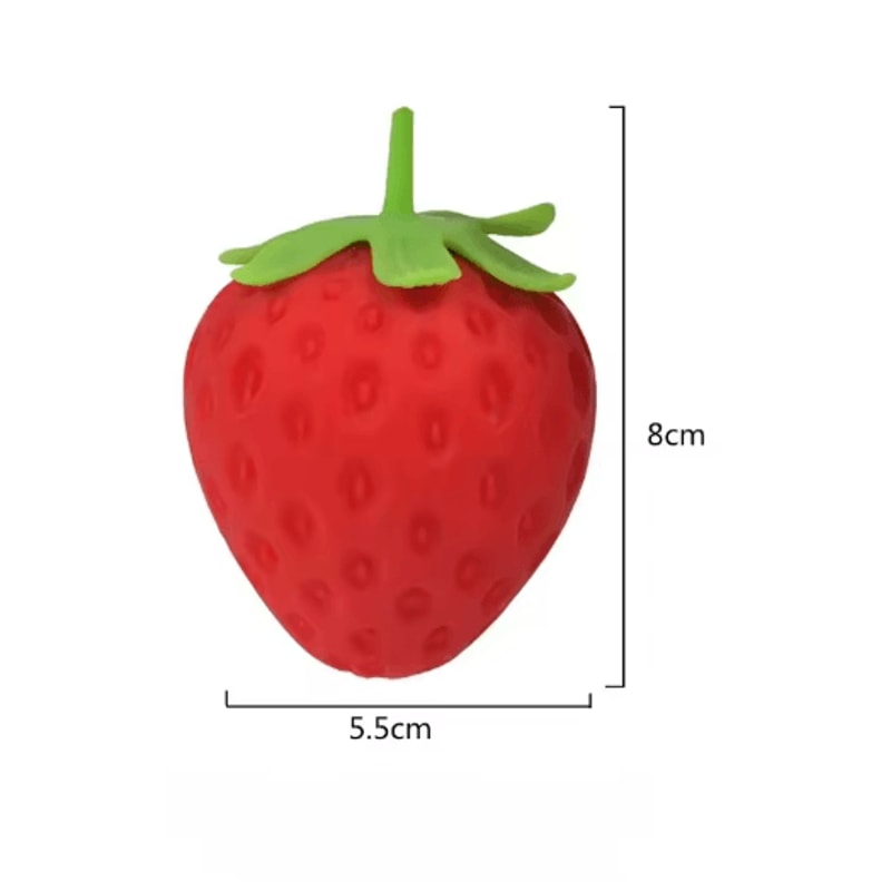 Strawberry Squishy Stress Ball Soft Sensory Squeeze Toy For Kids Adults 3