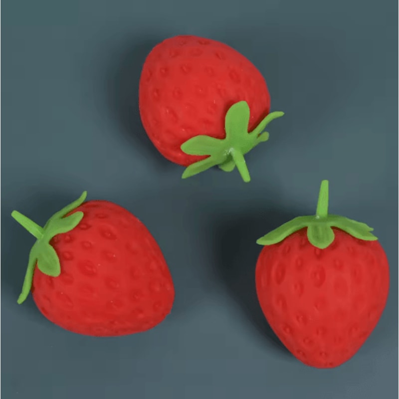 Strawberry Squishy Stress Ball Soft Sensory Squeeze Toy For Kids Adults 5