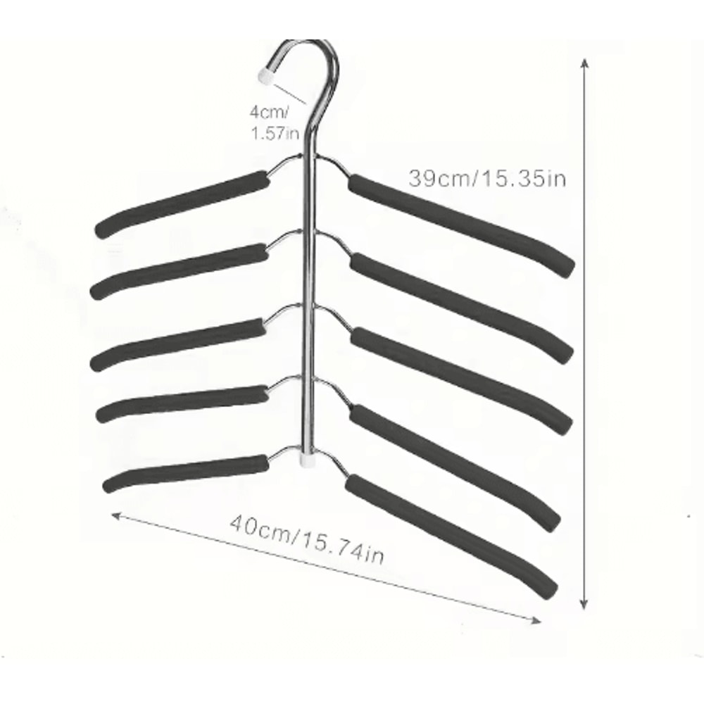 Multi Layer Clothes Rack Metal Space Saving Wardrobe Clothes Drying Organizer 2