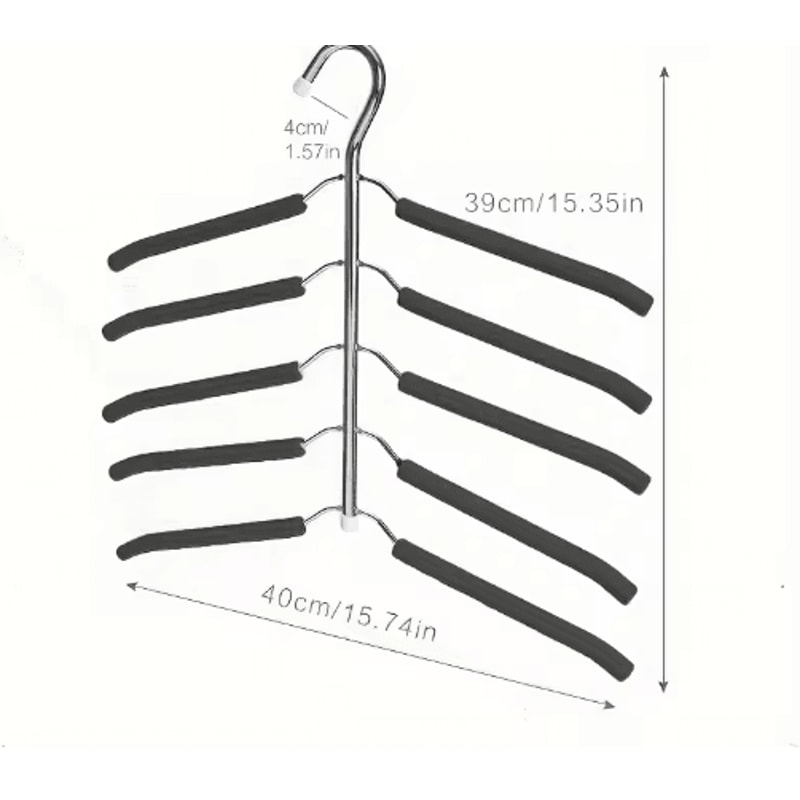 Multi Layer Clothes Rack Metal Space Saving Wardrobe Clothes Drying Organizer 2