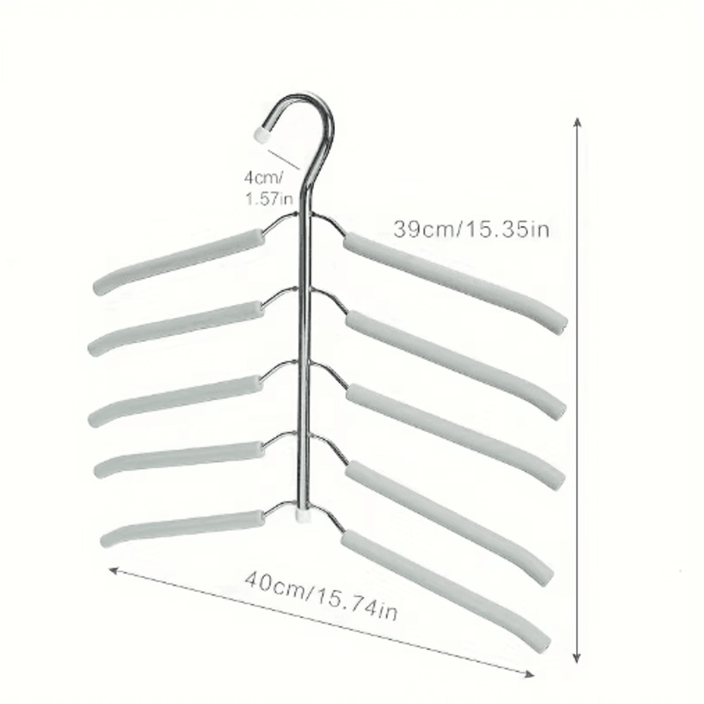 Multi Layer Clothes Rack Metal Space Saving Wardrobe Clothes Drying Organizer 3