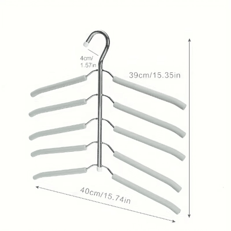 Multi Layer Clothes Rack Metal Space Saving Wardrobe Clothes Drying Organizer 3