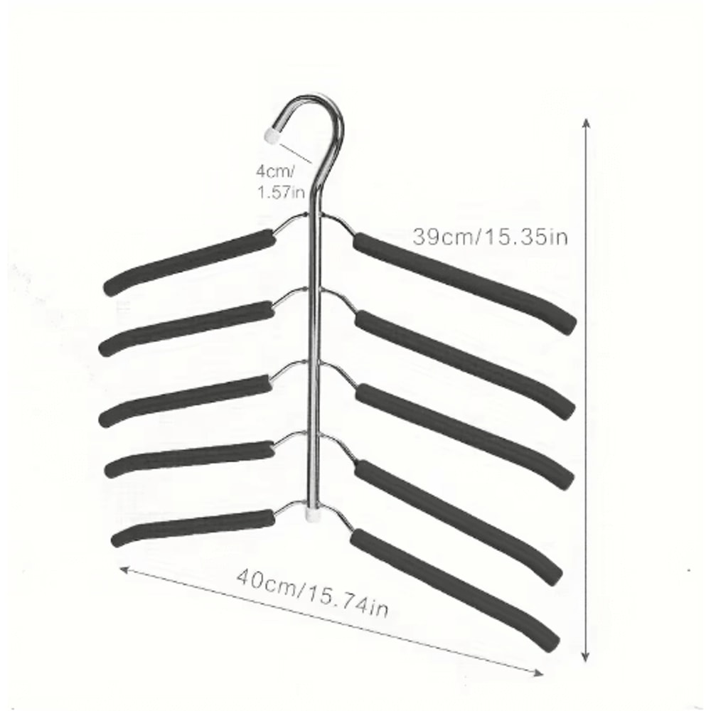 Multi Layer Clothes Rack Metal Space Saving Wardrobe Clothes Drying Organizer 4