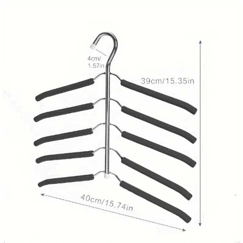 Multi Layer Clothes Rack Metal Space Saving Wardrobe Clothes Drying Organizer 4