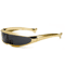 Y2K Futuristic Mirror Visor Sunglasses UV400 Steampunk Rave Goggles For Men Women 3