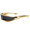 Y2K Futuristic Mirror Visor Sunglasses UV400 Steampunk Rave Goggles For Men Women 3