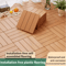 Interlocking Deck Tiles Set Waterproof Outdoor Balcony Flooring DIY Kit 10pcs 1