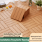 Interlocking Deck Tiles Set Waterproof Outdoor Balcony Flooring DIY Kit 10pcs 0