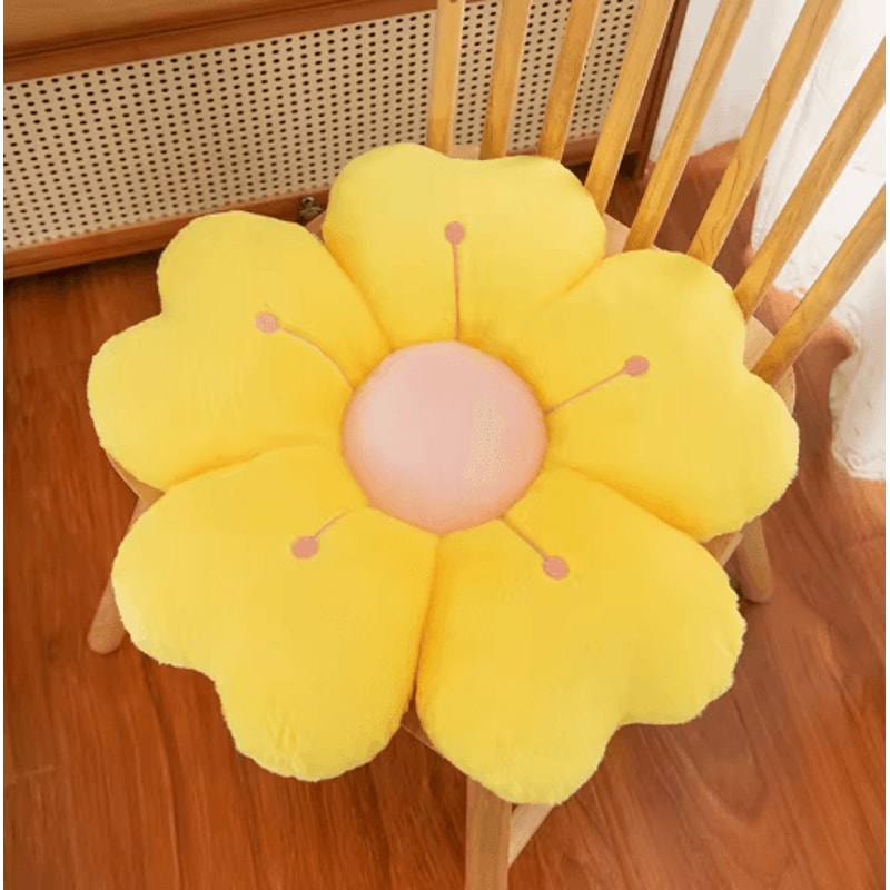 Daisy Flower Plush Pillow Soft Cute Decorative Cushion For Bed Sofa 6