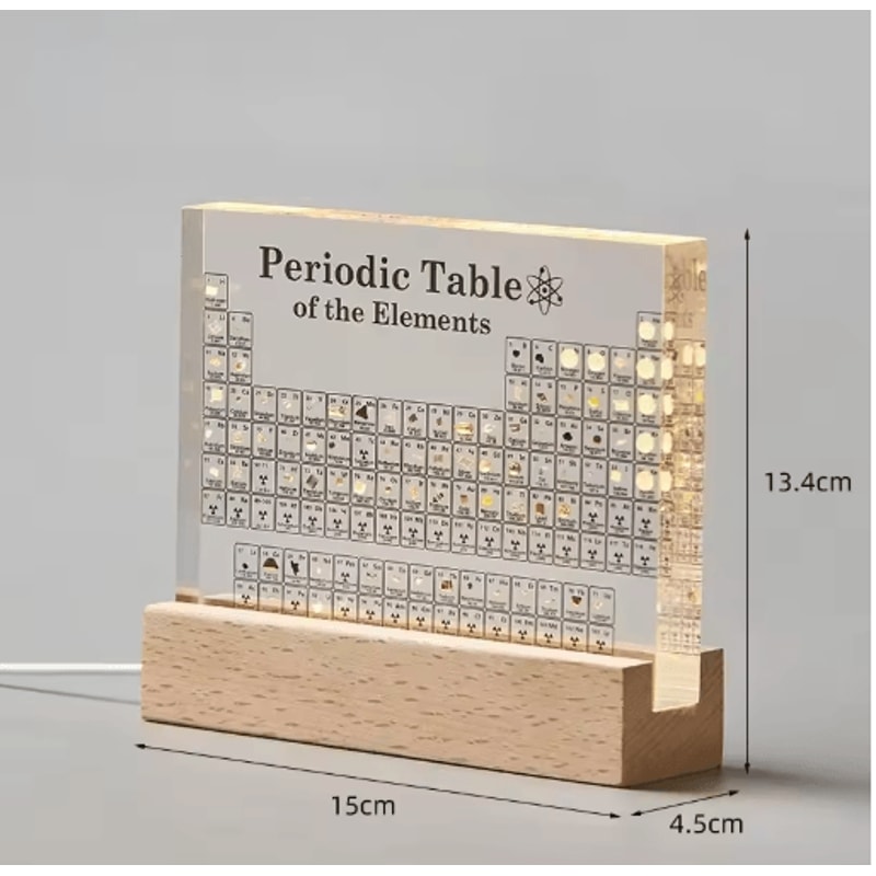 Acrylic Periodic Table Display Element Block Science Desk Decoration Educational Ornament 1
