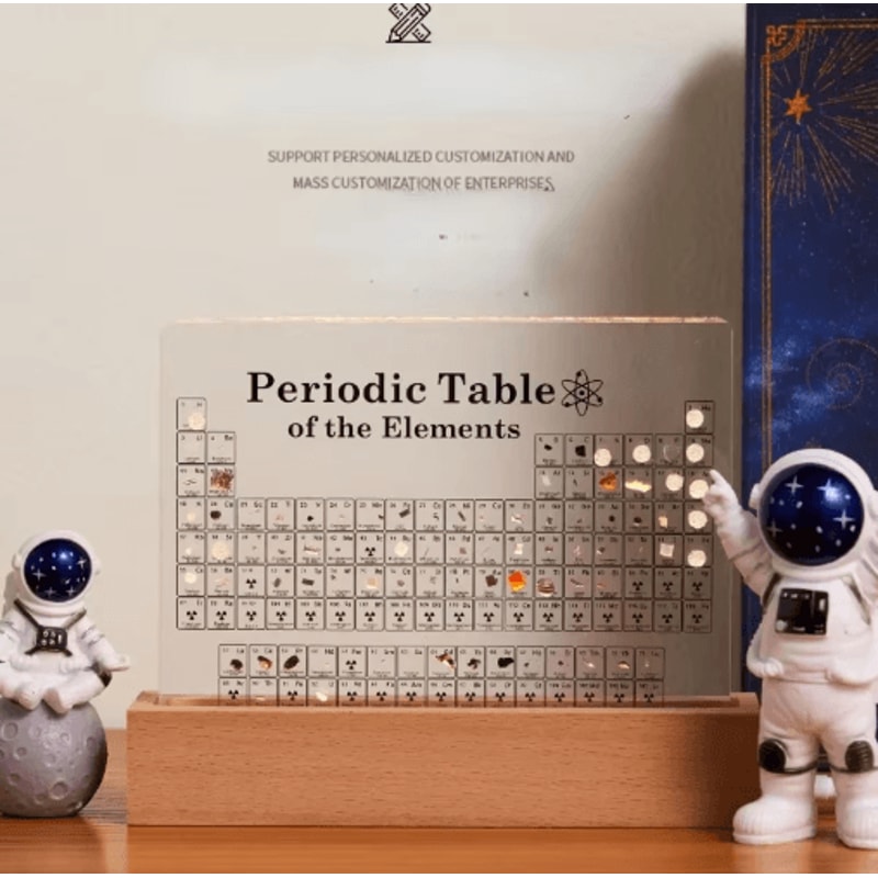 Acrylic Periodic Table Display Element Block Science Desk Decoration Educational Ornament 2