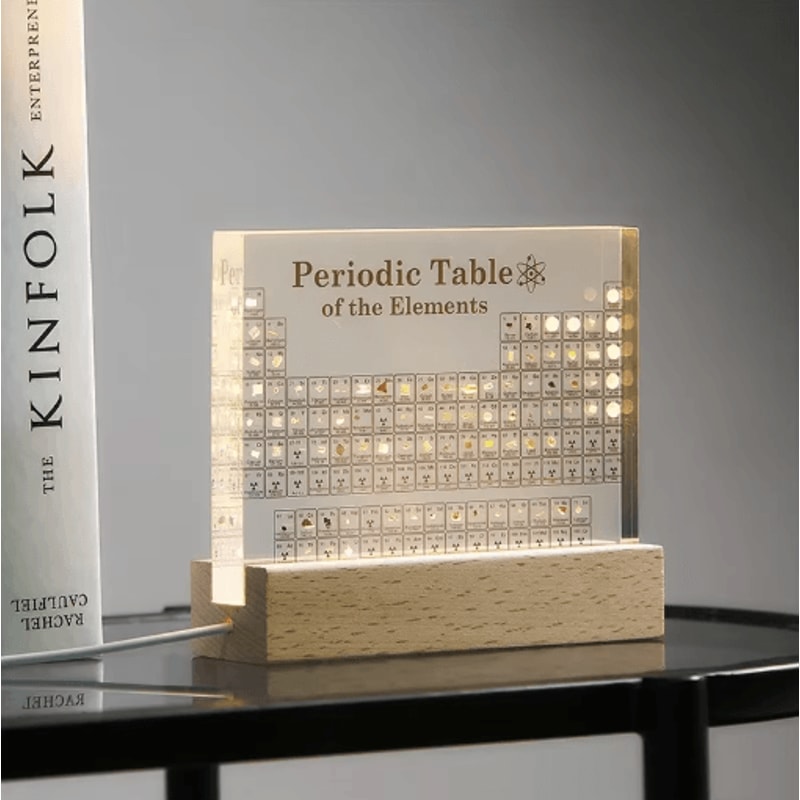 Acrylic Periodic Table Display Element Block Science Desk Decoration Educational Ornament 5