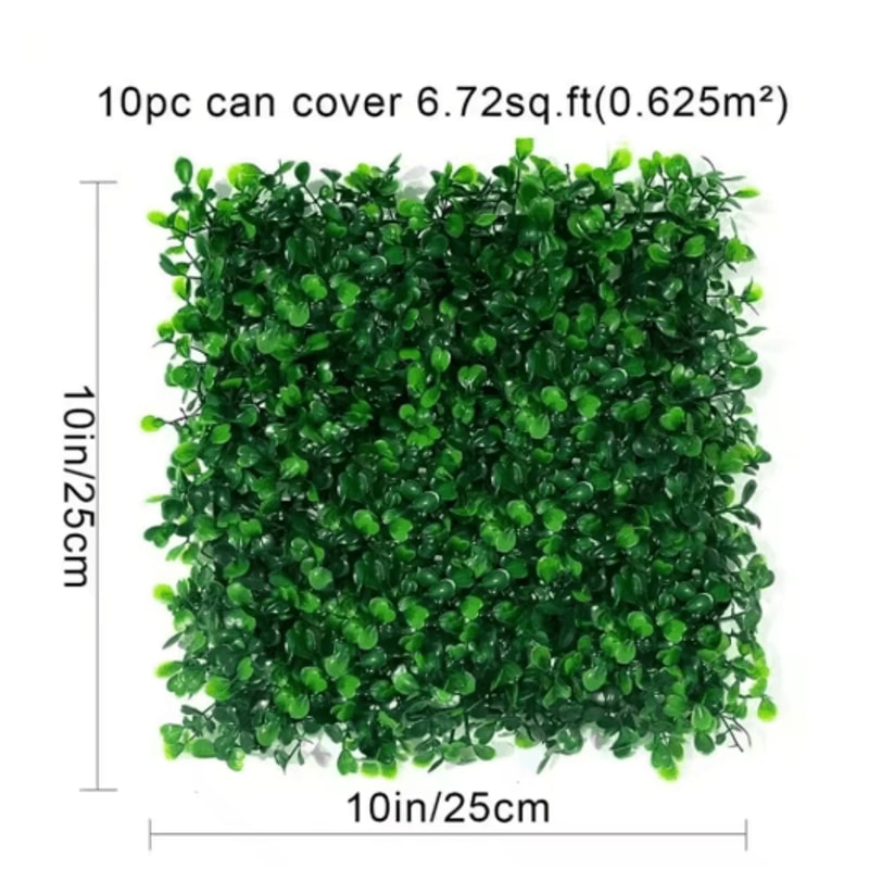 Artificial Grass Wall Panels HBoxwood Hedge Greenery Backdrop 10pcs Decorative Set 6