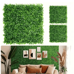artificial grass wall panels hboxwood hedge greenery backdrop 10pcs decorative set