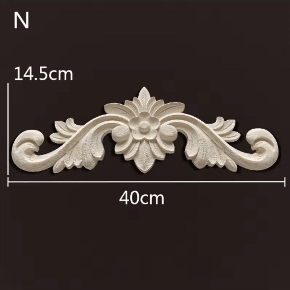 Vintage Carved Wood Onlays Decorative Furniture Appliques For Elegant Home Decor 4