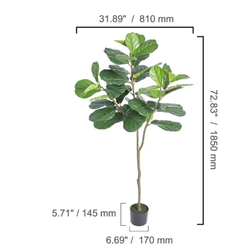 Artificial Olive Tree Tall Faux Indoor Plant With Pot Stable LowMaintenance Decor 46FT 2