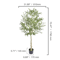 Artificial Olive Tree Tall Faux Indoor Plant With Pot Stable LowMaintenance Decor 46FT 3