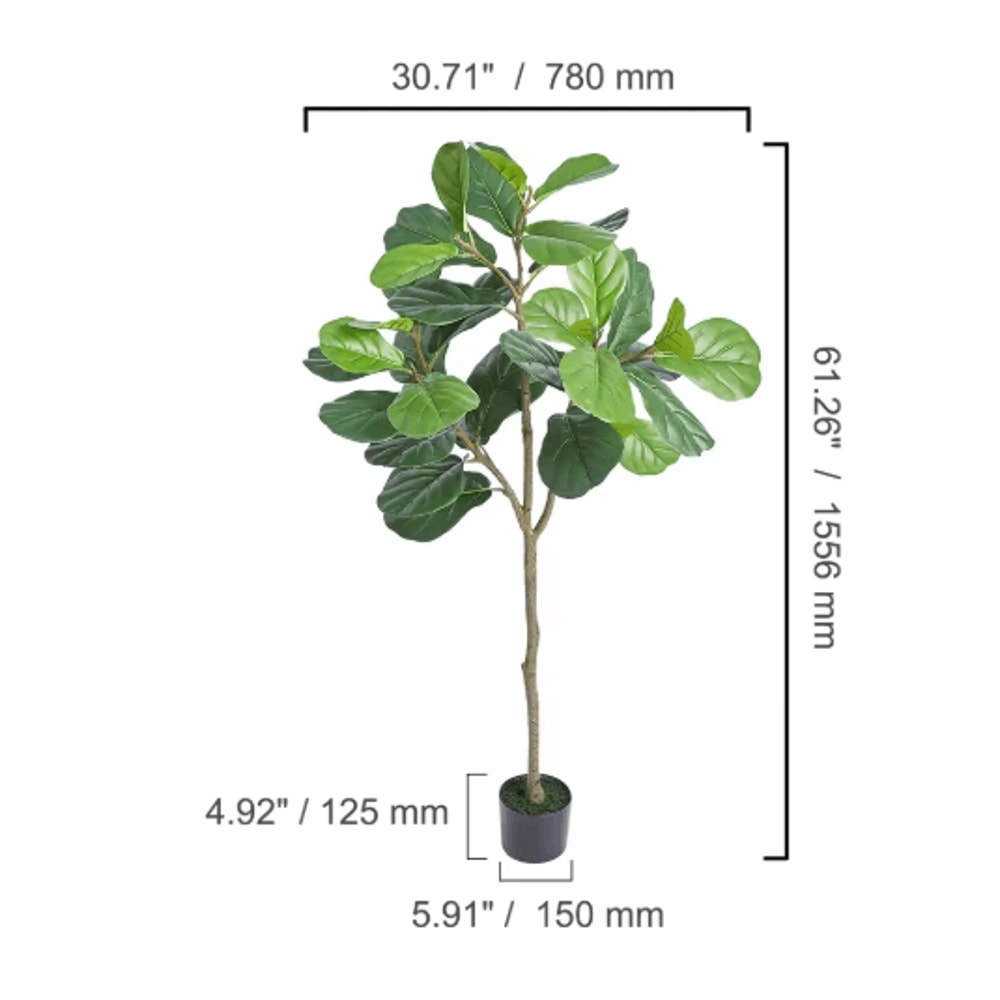 Artificial Olive Tree Tall Faux Indoor Plant With Pot Stable LowMaintenance Decor 46FT 4