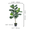 Artificial Olive Tree Tall Faux Indoor Plant With Pot Stable LowMaintenance Decor 46FT 5
