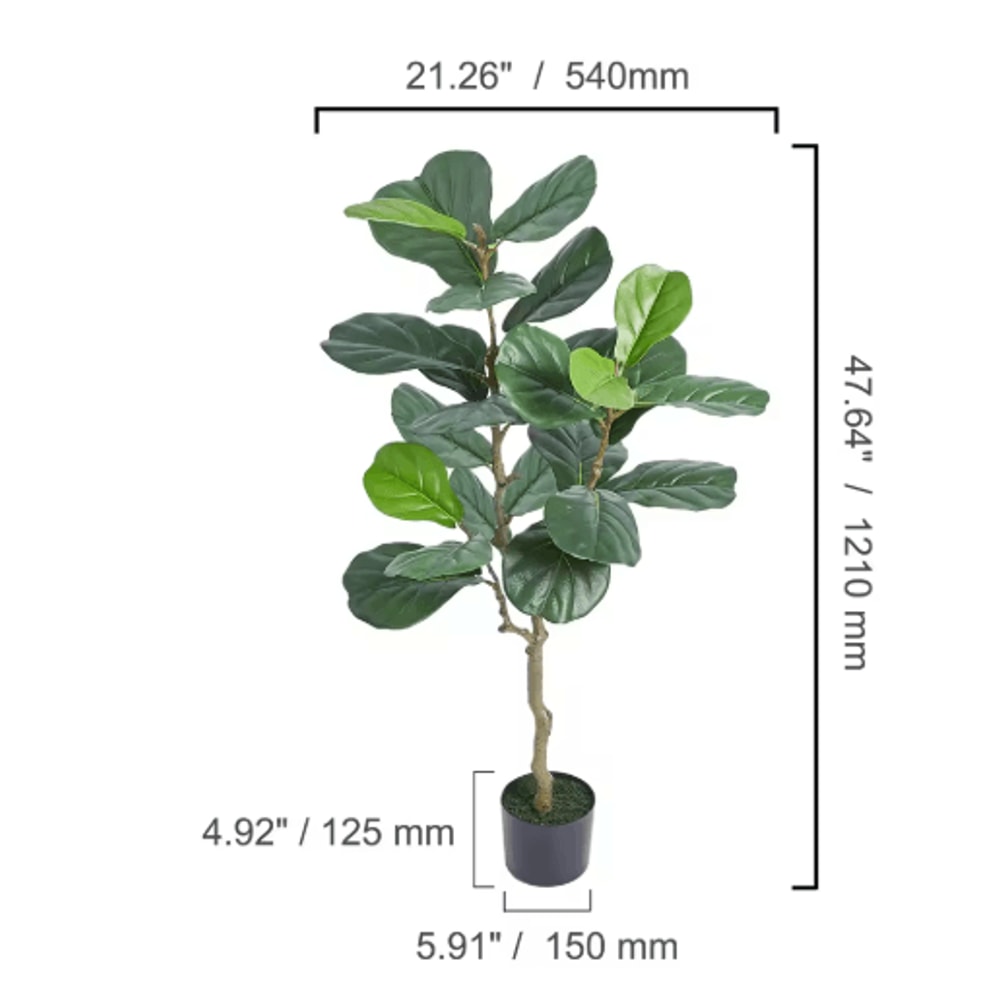 Artificial Olive Tree Tall Faux Indoor Plant With Pot Stable LowMaintenance Decor 46FT 6