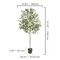Artificial Olive Tree Tall Faux Indoor Plant With Pot Stable LowMaintenance Decor 46FT 7