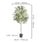 Artificial Olive Tree Tall Faux Indoor Plant With Pot Stable LowMaintenance Decor 46FT 7