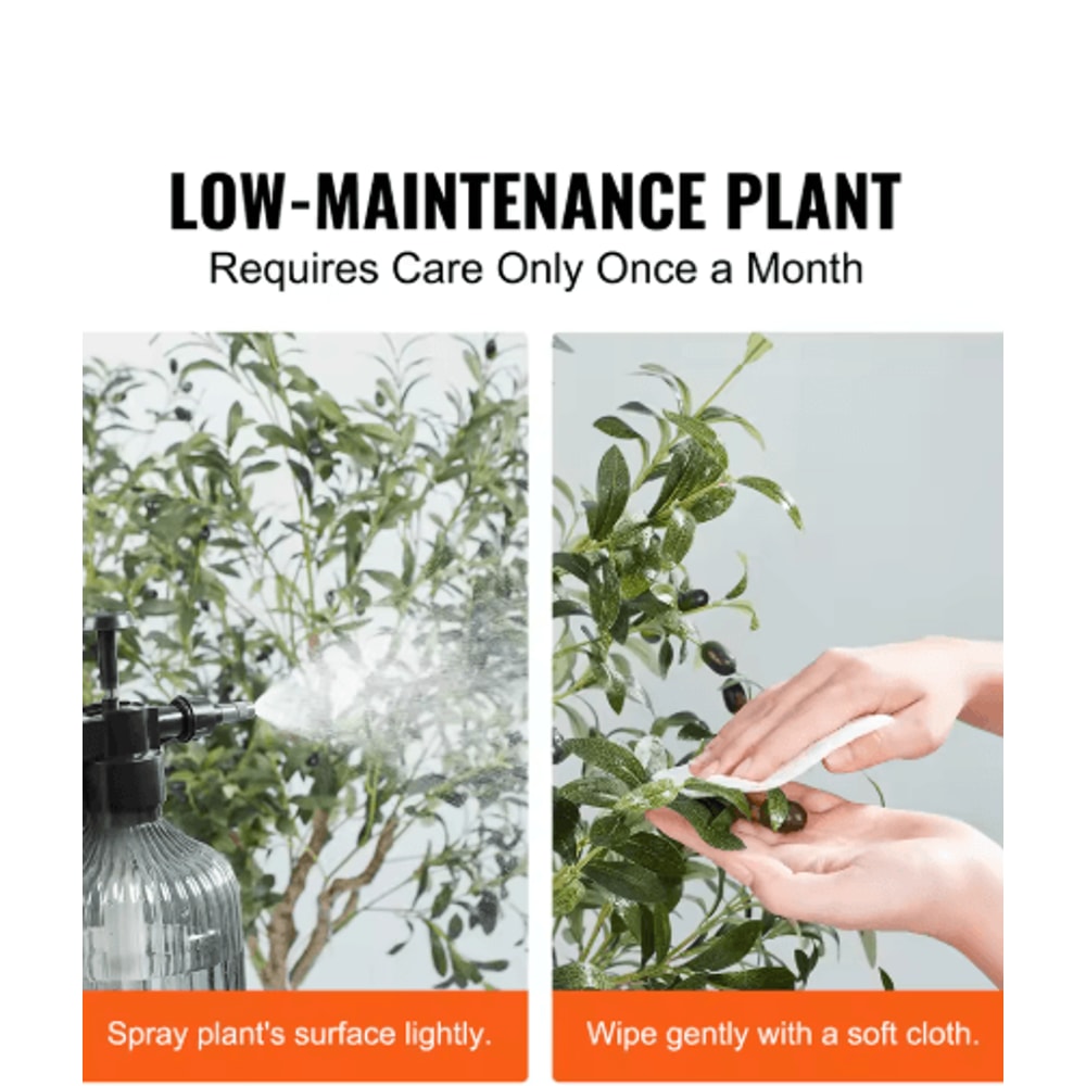 Artificial Olive Tree Tall Faux Indoor Plant With Pot Stable LowMaintenance Decor 46FT 8