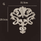 Carved Wood Corner Appliques Floral Furniture Onlays For Elegant Home Decoration 2