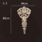 Carved Wood Corner Appliques Floral Furniture Onlays For Elegant Home Decoration 14